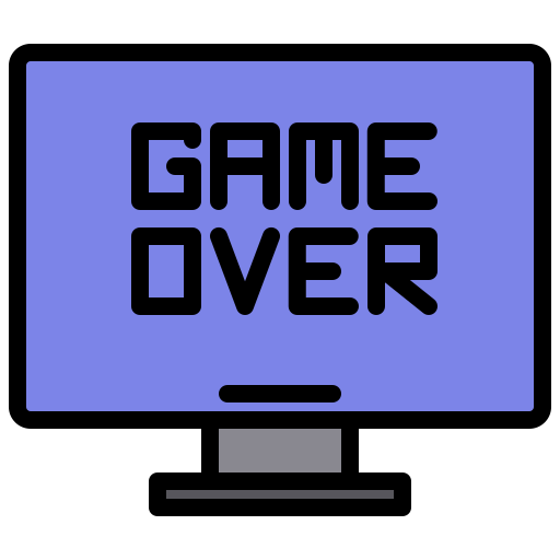 game over xnimrodx Lineal Color icona