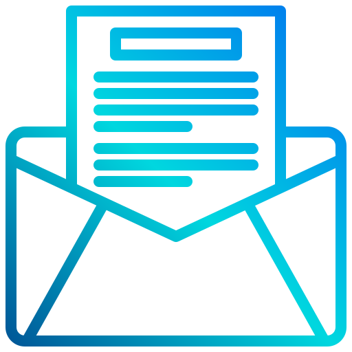 o email xnimrodx Lineal Gradient Ícone