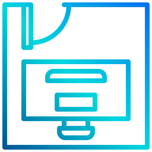 책상 xnimrodx Lineal Gradient icon