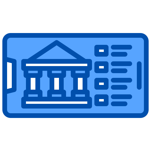 les services bancaires mobiles xnimrodx Blue Icône