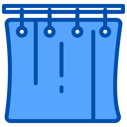 Shower curtains xnimrodx Blue icon