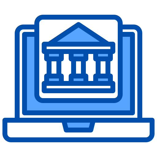 online-banking xnimrodx Blue icon