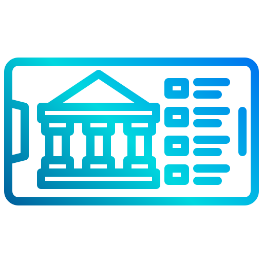 mobile banking xnimrodx Lineal Gradient icon