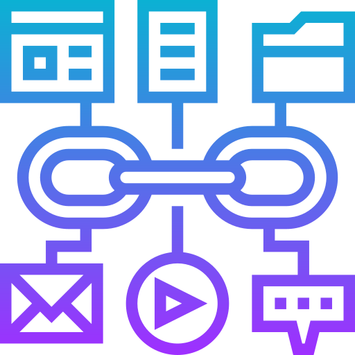 Backlinks Meticulous Gradient icon