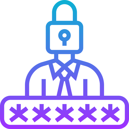 protezione dati Meticulous Gradient icona