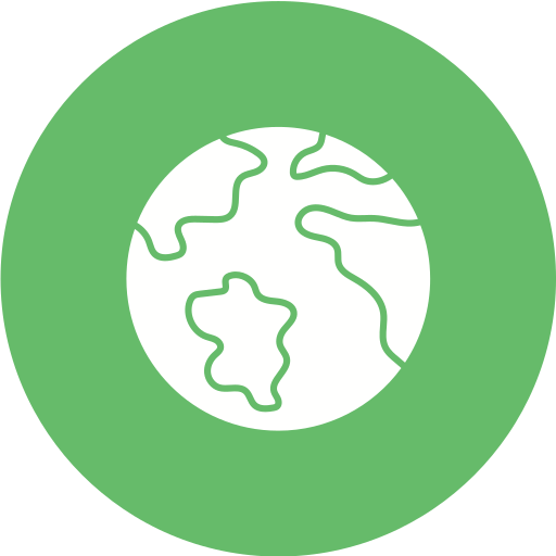 wereldkaart Generic Circular icoon