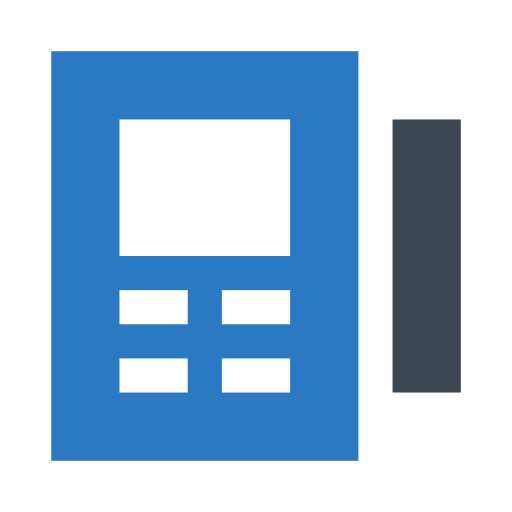 현금 인출기 Generic Blue icon