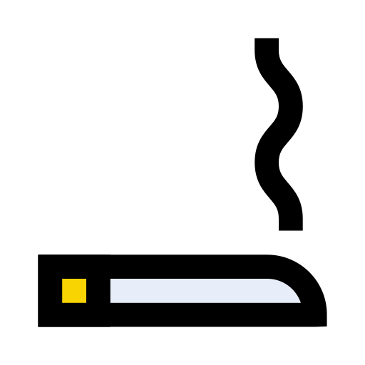 fumador Vector Stall Lineal Color icono