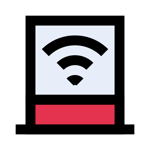 Wifi signal Vector Stall Lineal Color icon