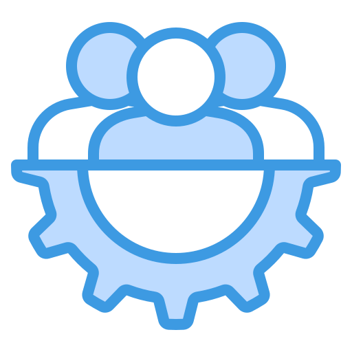 gestión de equipos Generic Blue icono