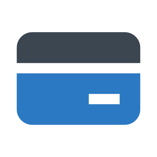 キャッシュカード Generic Blue icon