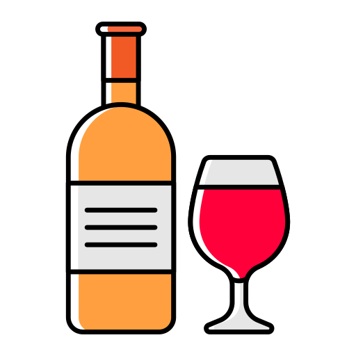 butelka wina Generic Color Omission ikona