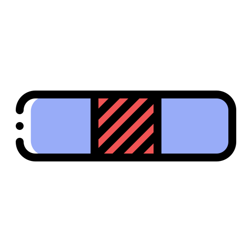 Band aid Generic Color Omission icon