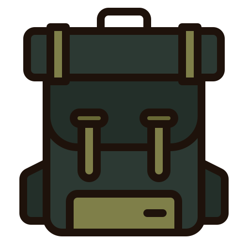 mochila Generic Outline Color icono