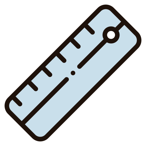 ルーラー Generic Outline Color icon