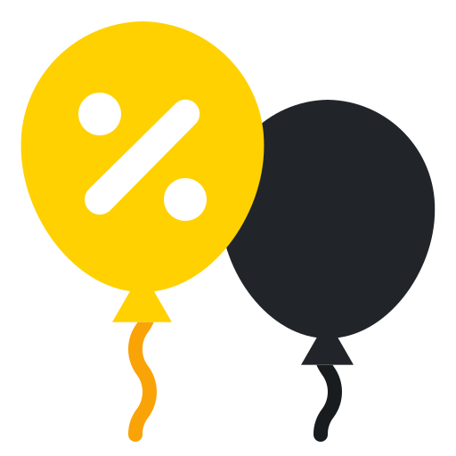 rabatt ballons Generic Flat icon