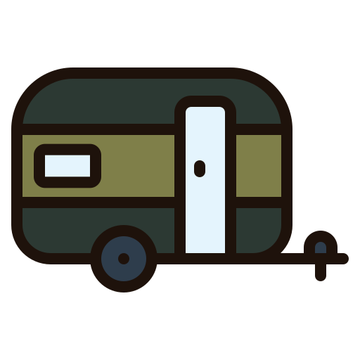caravan Generic Outline Color icona