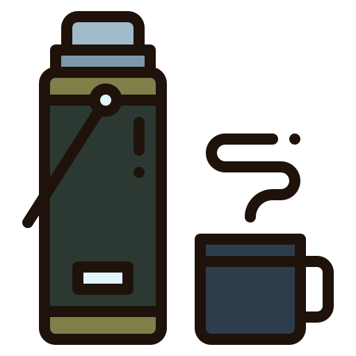 bebida caliente Generic Outline Color icono