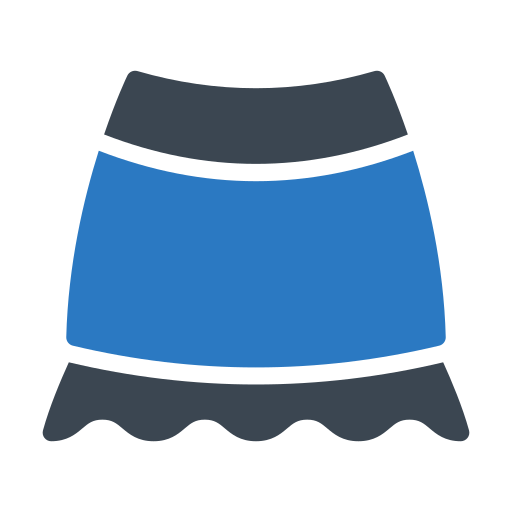 スカート Generic Blue icon