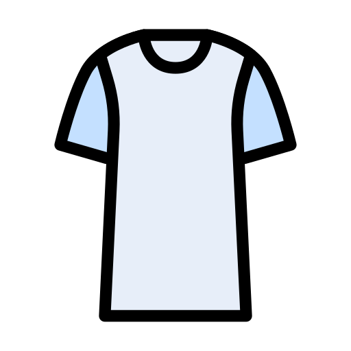 camiseta de manga corta Vector Stall Lineal Color icono
