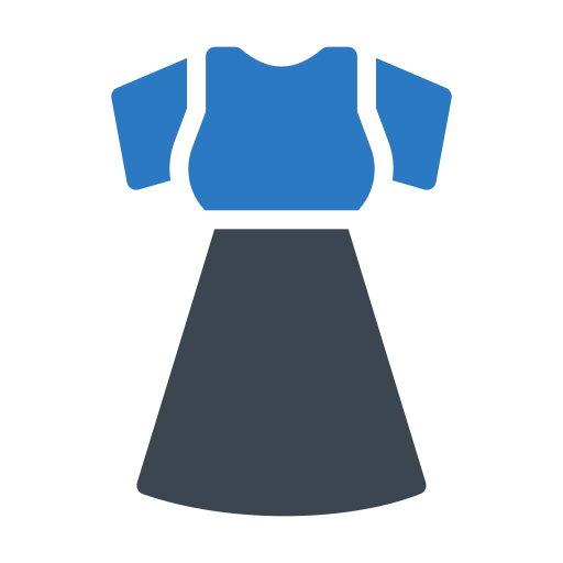 ドレス Generic Blue icon