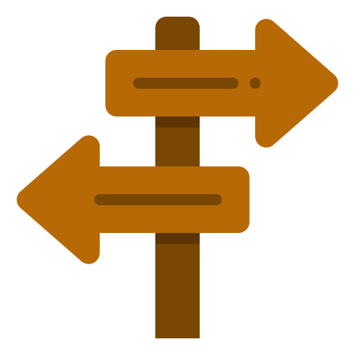Direction sign Generic Flat icon