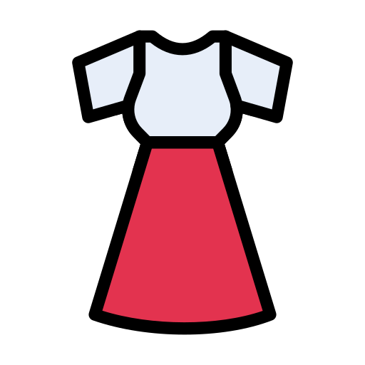 ドレス Vector Stall Lineal Color icon