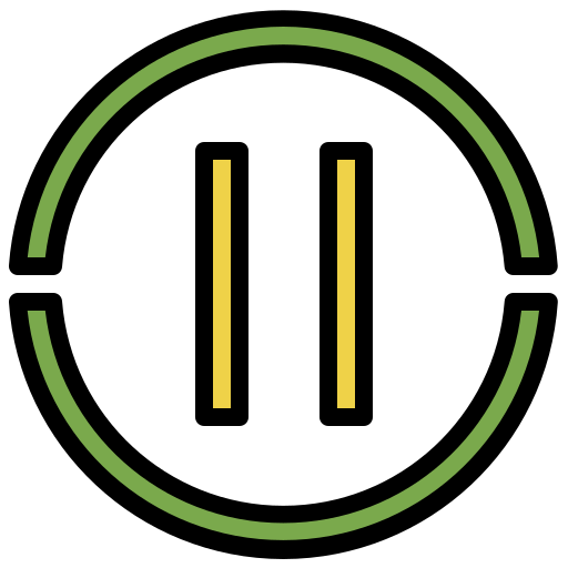 Pause Generic Outline Color icon