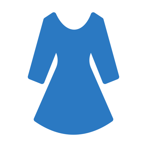 ドレス Generic Blue icon