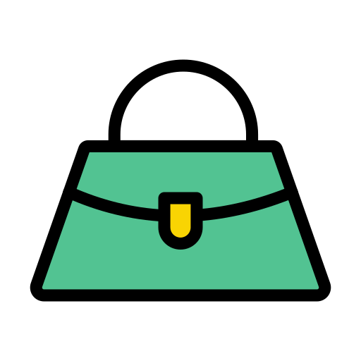 Purse Vector Stall Lineal Color icon