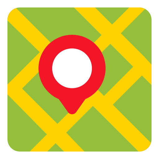 mapa de la calle Generic Flat icono