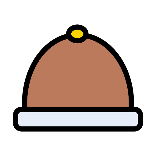 sombrero de invierno Vector Stall Lineal Color icono