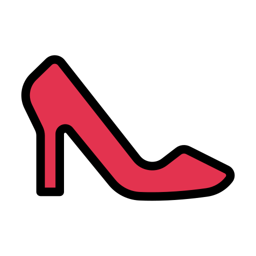 high heels Vector Stall Lineal Color icon