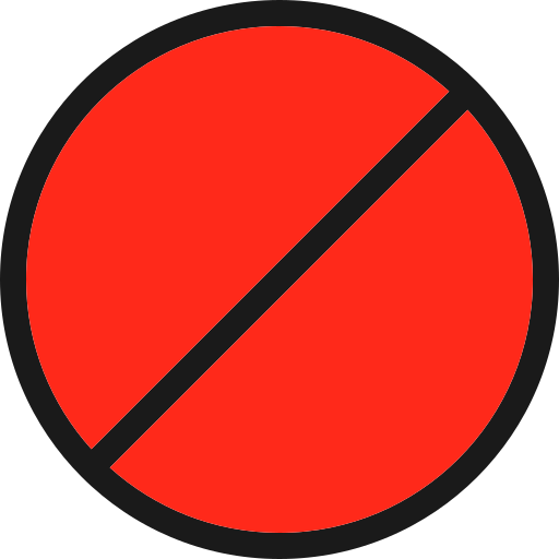 금지 Generic Outline Color icon