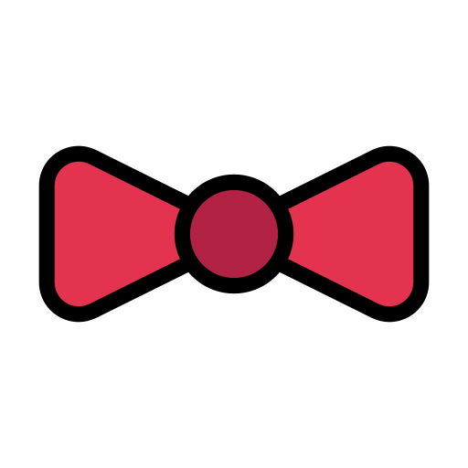 Bow tie Vector Stall Lineal Color icon
