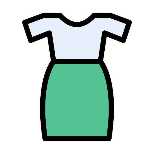 ドレス Vector Stall Lineal Color icon