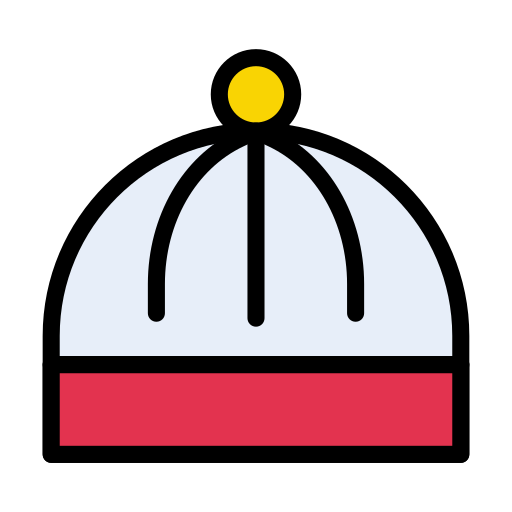 冬用の帽子 Vector Stall Lineal Color icon
