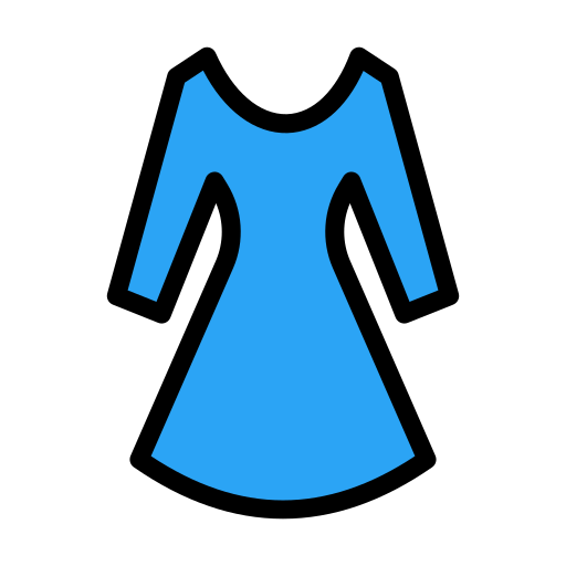 Dress Vector Stall Lineal Color icon