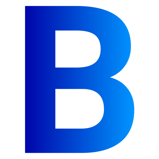 文字b Generic Flat Gradient icon