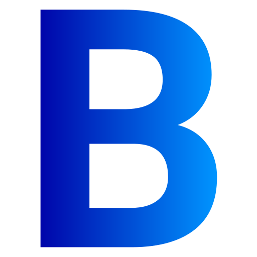 buchstabe b Generic Flat Gradient icon