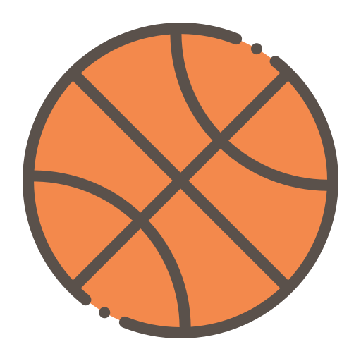 バスケットボール Generic Outline Color icon