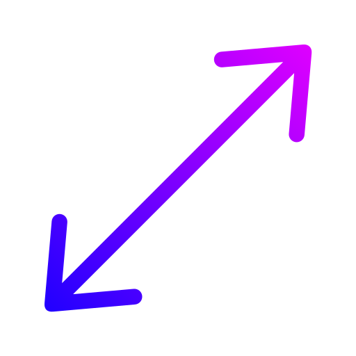 斜めの矢印 Generic Gradient icon
