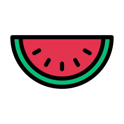 wassermelone Vector Stall Lineal Color icon