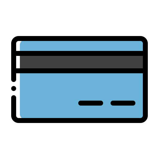 Credit card Generic Color Omission icon