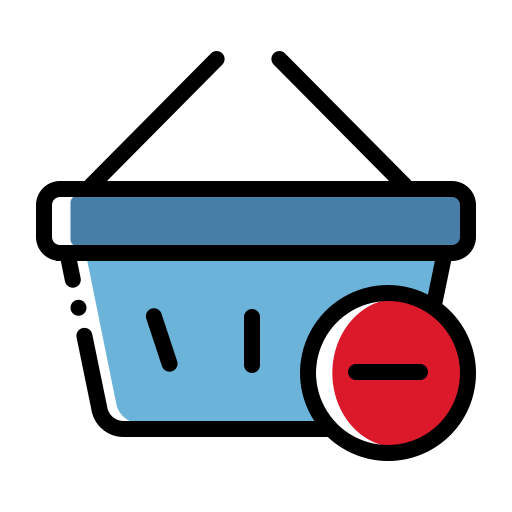 Remove cart Generic Color Omission icon