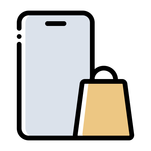 Mobile shopping Generic Color Omission icon