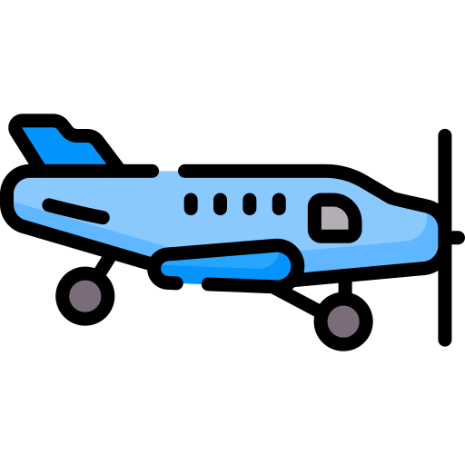 vliegtuigen Special Lineal color icoon