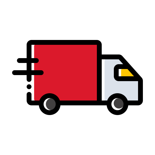 ciężarówka dostawcza Generic Color Omission ikona
