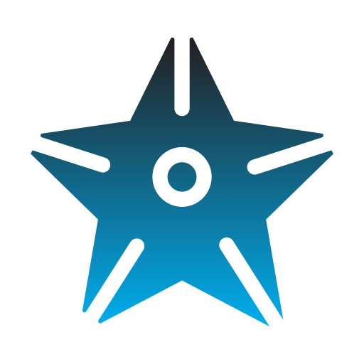 Морская звезда Generic Flat Gradient иконка