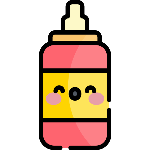 Ketchup Kawaii Lineal color icon